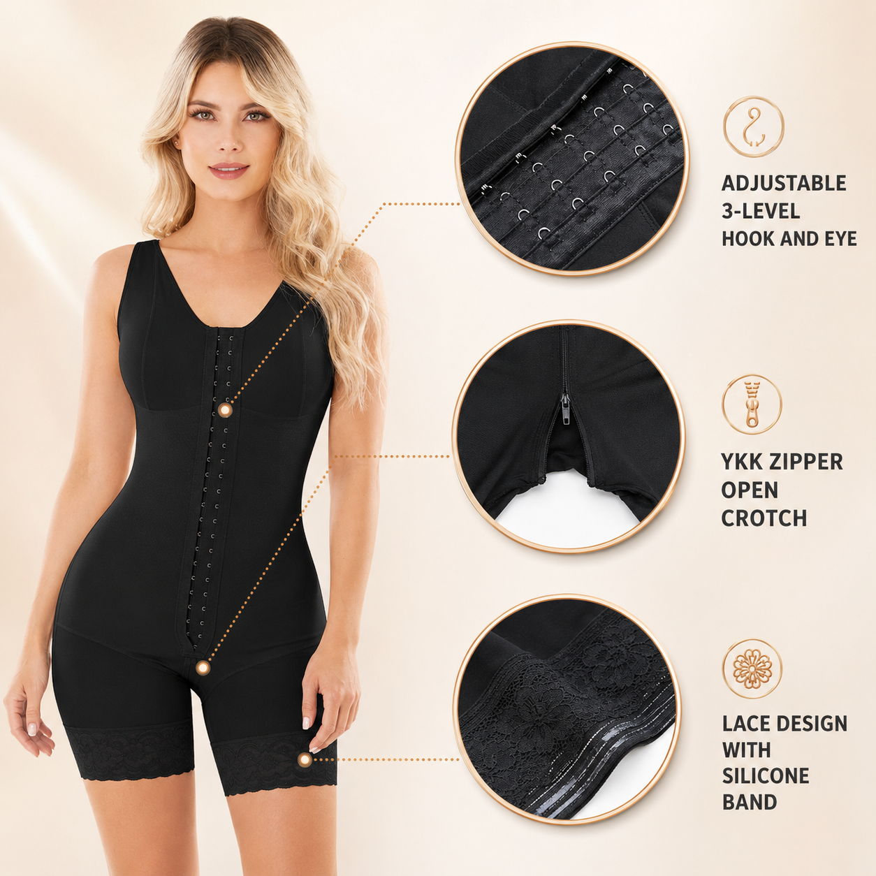 SnapBack Shaper — Tummy Control Bodysuit